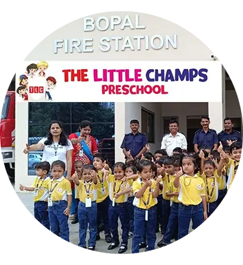 Group photo at The Little Champs Preschool